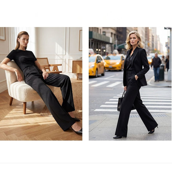 Linaya - Pantalones De Traje de Cintura Alta